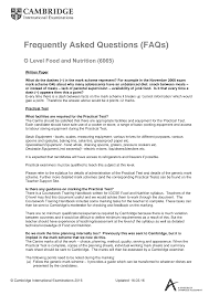 Food and Nutrition Past Papers (0648) at PapaCambridge