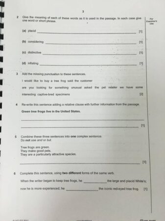 Past Papers - Checkpoint Biology