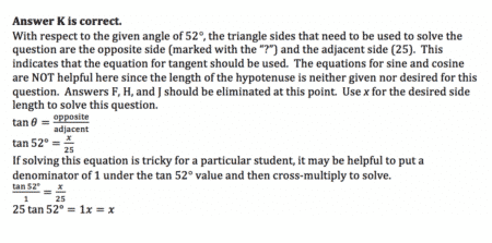 ACT Math section