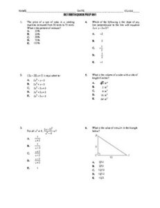 Act subject test math 1